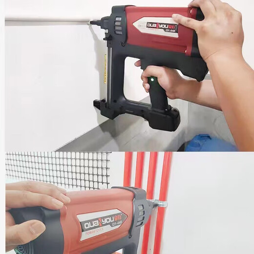 Ouoety à gaz acier pistolet pistolet combustion Gas de gaz hydroélectricien portes et fenêtres installation grand cylindre 64b outil de puissance SN4804 QY-3 QY-3519S GAS Nail 10000