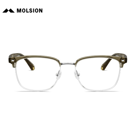 MOLSION Mosen glasses Xiao Zhan same style eyebrow line half frame myopia mirror frame MJ6195