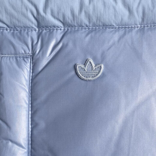 阿迪达斯 （adidas） 三叶草羽绒服男士冬季新款户外运动服保暖休闲连帽棉衣夹克 H13565天蓝色 XS