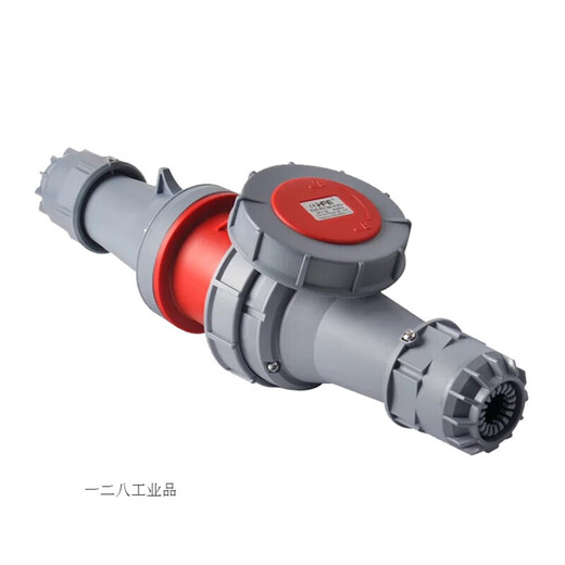 Hefeng IP67 Waterproof 63A125A Nylon Aviation Aviation Connector de enchufe 3 núcleo 4 cables 5 agujeros de alta potencia HFN-1342 63A Caón abierto de cuatro núcleos rojo