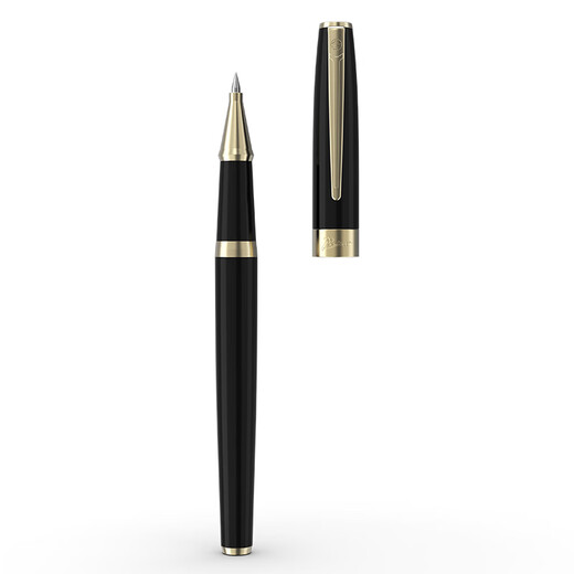 Picasso (pimio) signature pen gift box set Business office orb pen Signature pen Graduation gift for men and women Students adult writing practice 717 bright black gold clip