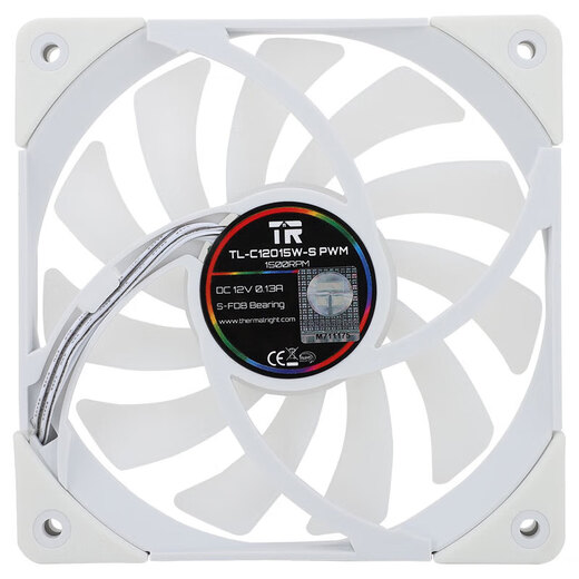 
Limin (Thermalright) C12015 thin fan chassis fan 12cm fan speed 1500 RPM10% C12015W-S ARGB thin fan