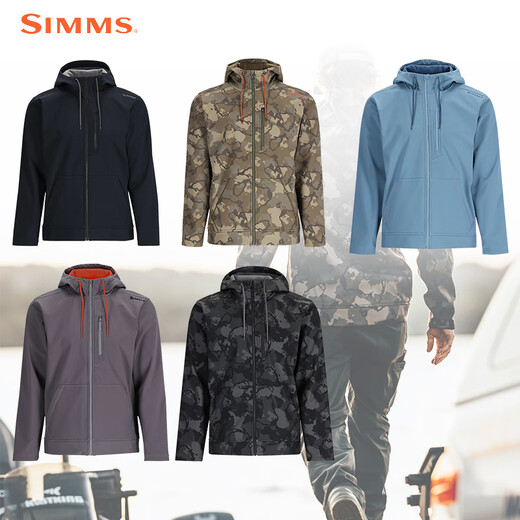 Simms Sweat à sweat Rogue Soft Shell Automne et hiver Veste chaude Veste Vente à vent douce Léger Létard Luxury Luxury Pêche Vêtements Men PG-13563 Pull Green S