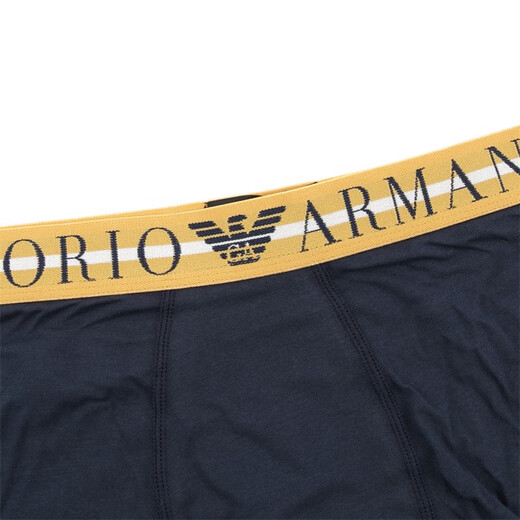 ARMANI/Armani EA 3-piece men's comfortable and fashionable boxer pants boxer underwear 111357 3F723 12082 3 pieces S