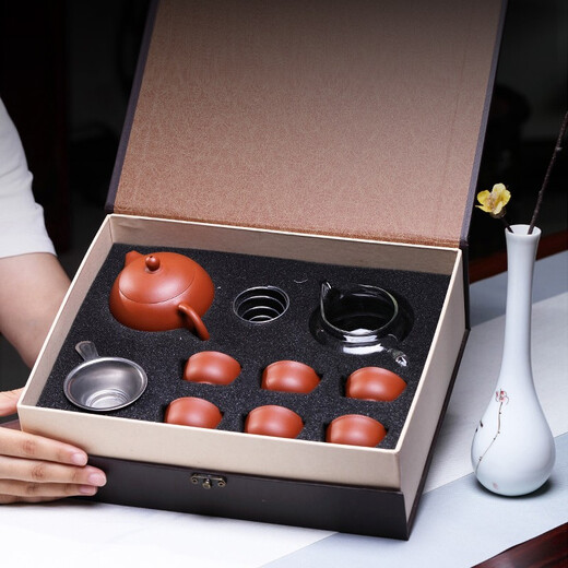 Hidden Pot World Government Subsidy Yixing Zisha Pot Purely Handmade Teapot Zisha Tea Set Zhuni Xishi Tea Set