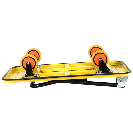 Tesoro en movimiento (BYB) Pequeña placa de acero de acero camión de camión de cama plana camión remolque de camión 90x60 cm de carga 800Jin [Jin equivale a 0.5 kg] HW6200