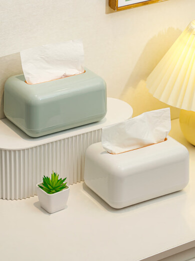 Zhai Xiaozhi tissue box spring living room coffee table cardboard box napkin cardboard box creative waterproof surface paper box bean paste green/spring tissue box WG-1355