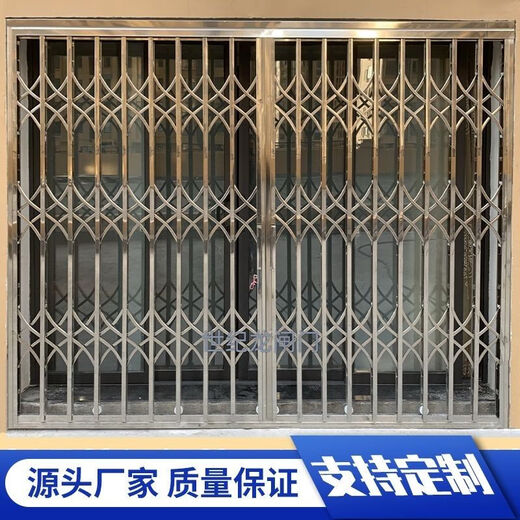 Vinoa 304 manual push and retract door stainless steel sliding door folding door sliding door sliding door anti-theft net balcony protection main picture model consult customer service for customization
