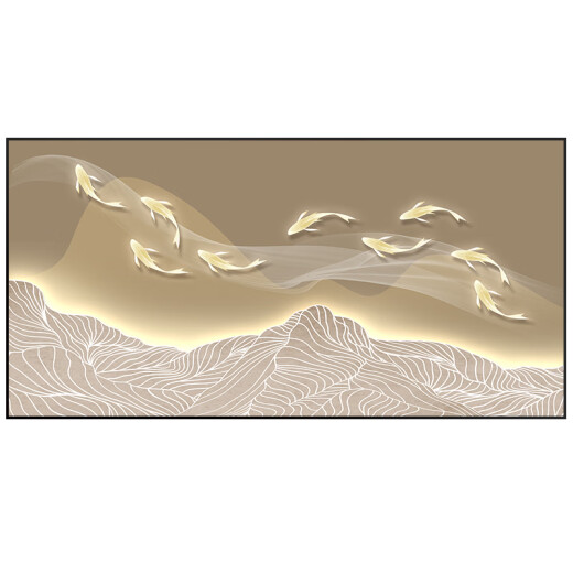 Yusen Yi Jiuyu Picture Large-size Electric Meter Box Decoration Painting 2025 New Punchless Power Switch Distribution Box Covering Restaurant Hanging Painting JD12588 120*60cm (Covering 110*50)