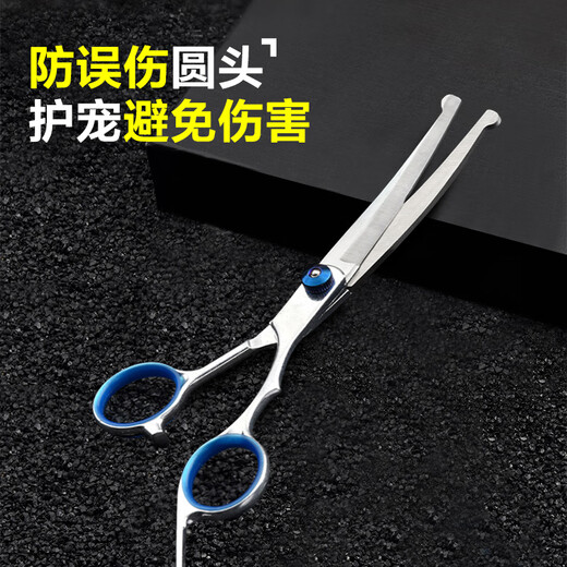 Cute Star Pet Pet Grooming Scissors for Cats and Dogs Teddy Golden Retriever Hair Trimming and Barbering Supplies Curved Scissors and Downward Scissors