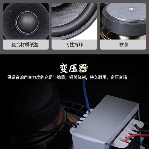 先科（SAST）150W户外防水音柱 5.5英寸室外挂墙壁挂式音响功放喇叭套装音箱学校操场会议广播店铺音乐	
