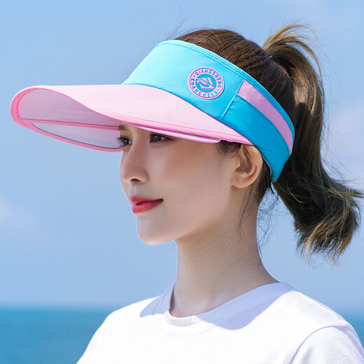 American Bison Sun Hut Girls 'Hut Sommer Sonnencreme Tenniskappe Großer Ring Sky Top Hut Outdoor Fahrrad bedecken Gesicht Sonnenhut Baseball Hut Schwarz und Weiß M9717-1b einstellbar