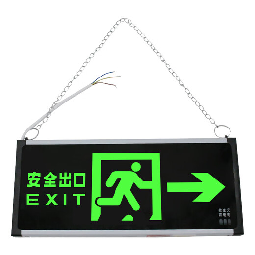 Arbeitspferd-Sicherheits-Ausgangs-Hängekette, neue nationale Norm, Feuer-Notfall-Schild, Lichtanzeige, Hängekette, Evakuierungsschild-Kette, 2 Meter Hängekette