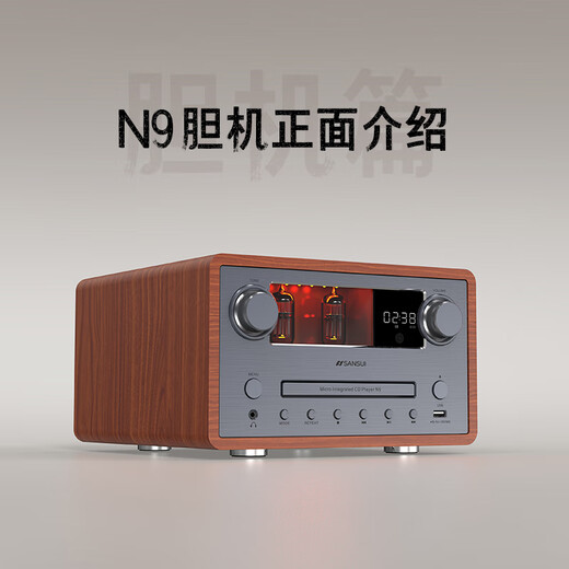 Shanshui N9 Cine en casa altavoz activo Hifi Bulb Machine Amplificador de audio combinado All-in One Wireless Bluetooth Subwoofer de alta calidad Desktop CD Player