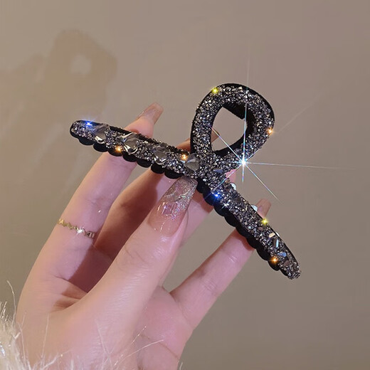 Xiang Wan Hairpin Hairpin Women's Retro Full Diamond Hairpin Elegant Back of Head Shark Clip Grabber Hair Accessory Hairpin Hair Accessory Gift