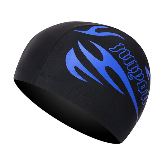 Zailou's new cloth swimming cap for men, women, students, big children, high elasticity, comfortable and breathable, middle-aged and elderly with long hair. Free nose clip and earplugs for collection.