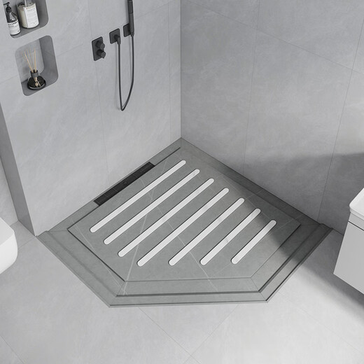 Fantasy Island Bathroom Anti-slip Stone Pedal Bathroom Sunken Shower Room Slate Shower Board Bathroom Footing Tile Floor Customized Shower Board-Single Pedal Square Number 0.8