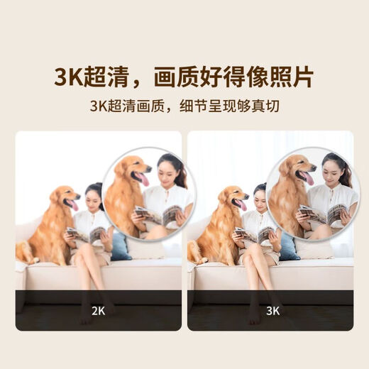 La cámara Xiaobai se ha conectado a Mijia 500W Pixel Monitor 360 sin esquinas muertas con visión nocturna Pet cámara de mascota remota Versión 3K