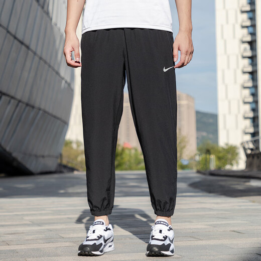 耐克（NIKE）男装运动套装 新款运动休闲时尚马甲训练束脚梭织长裤 两件套 FB7374-010+FB7498-010 S