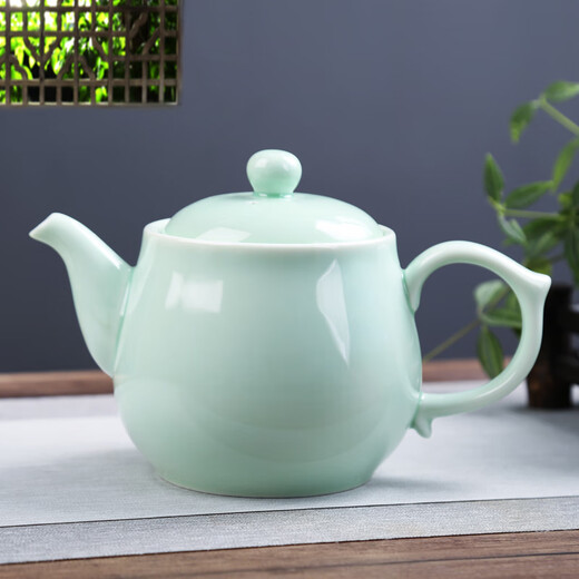 Xiangyan (xiangyan) large-capacity household teapot with filter 1000ml office tea kettle large teapot white porcelain cold kettle Lanxiang