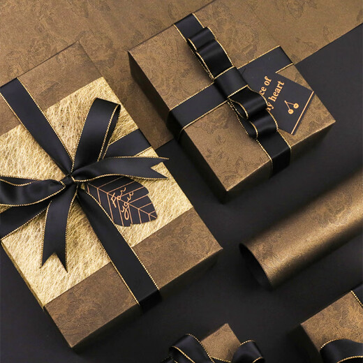 DOROCH Ribbon Ribbon 4.5 meters Gold Gold Ribbon Birthday Gift Wrapping Paper New Year Gift Ribbon Annual Party Prize