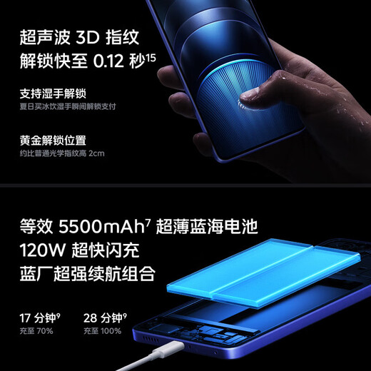 IQOO Neo9S Pro+ third generation Snapdragon 8 self-developed e-sports chip Q1 ultrasonic 3D fingerprint 5G e-sports gaming phone Xingyao White 16GB+256GB
