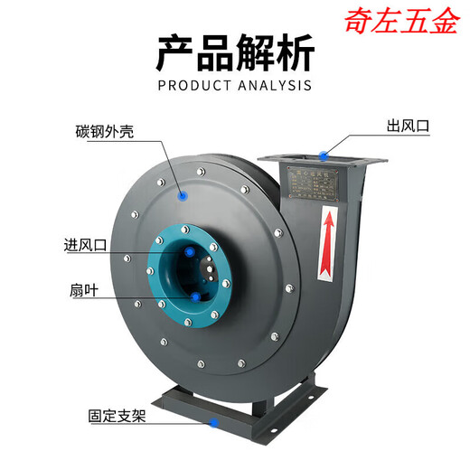 
XMSJ9-19 Centrifugal fan High-pressure centrifugal fan Ventilator Push ventilation fan Tunnel fan 9194A2.2KW380V