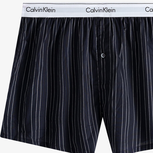 Calvin Klein CK Herbst neue Herren -Baumwollmode bequeme Boxer Höschen 2 Streifen + Plaid M.