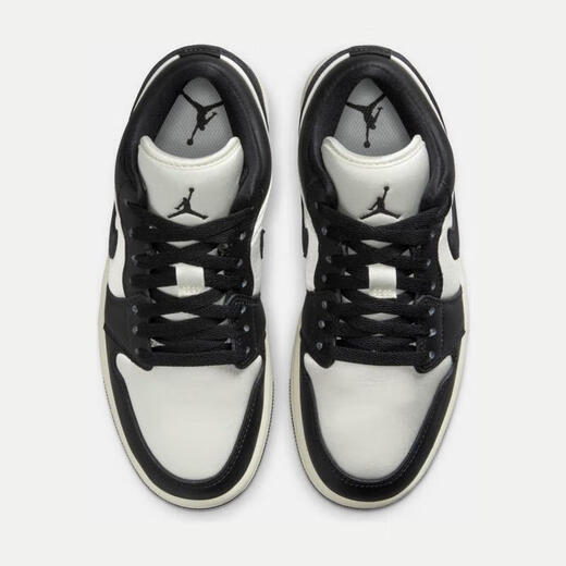 耐克（NIKE）Air Jordan 1 Low 女款黑白熊猫AJ1减震防滑低帮复古运动休闲鞋 FB9893-101 37.5