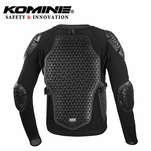 KOMINE SAFETY&INNOVATION越野摩托古风铠甲系列CE2级防摔全网眼高弹通风骑士护甲衣SK-844 黑色 S