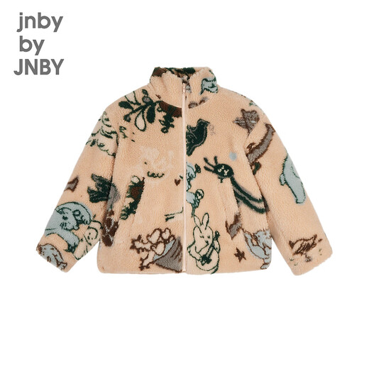jnby by JNBY[江南布衣童装]冬摇粒绒外套保暖舒适蓬松休闲男女童1NBA13180 690杂粉 160 cm
