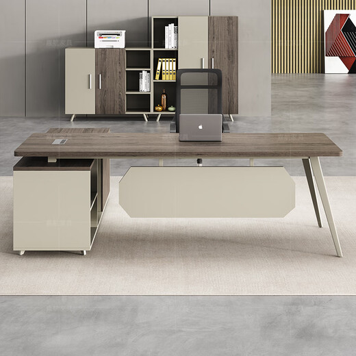 Jiahang boss desk desk leader president desk office single employee desk and chair 1.6 meters boss table + chair L1