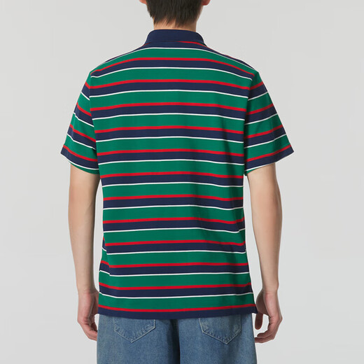 耐克（NIKE）T恤男夏季新款运动POLO衫舒适透气休闲时尚潮流翻领条纹短袖 FN3897-410 L