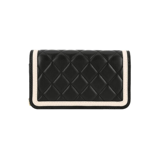 香奈儿女包23B系列金扣菱格纹口盖包链条包单肩斜挎包送女友礼物 AP3559 B14109 NQ921黑色