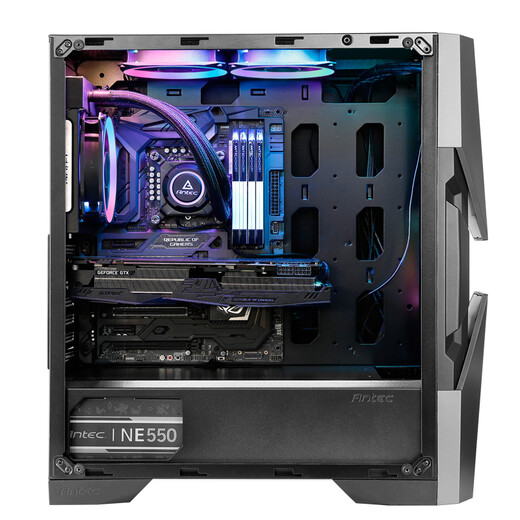 安钛克（Antec）暗黑系-复仇者X（DA601） 中塔钢化玻璃侧透 配赠幻彩ARGB风扇 360水冷电脑游戏机箱