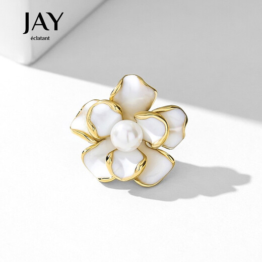 Jay camellia anti-exposure brooch, high-end female corsage, birthday gift for mother, mother-in-law and elders