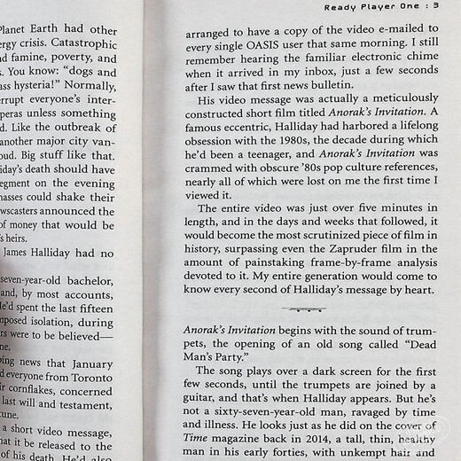 头号玩家 玩家一号（电影版）英文原版 Ready Player One 英文小说