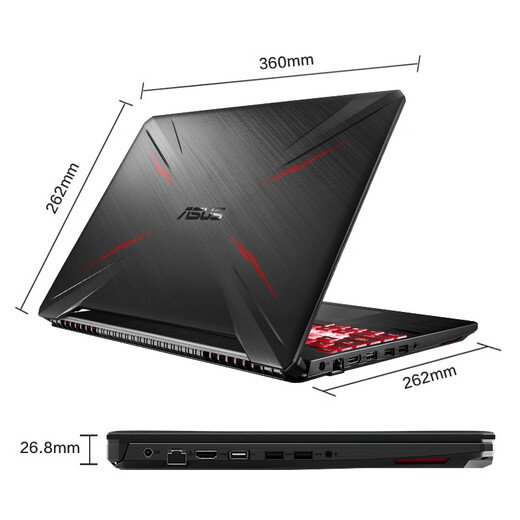 
Asus (ASUS) Flying Fortress 9/8/7/6/5 Second-hand gaming laptop 15.6-inch video editing design and modeling High-brush e-sports 9 new i7-7700-GTX1050ti independent graphics 95 new 16G memory + 512G solid-state drive 95% new