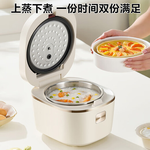 Cocinadora de arroz Supor 2-6 PERSONAS COACHER DE ARROZA DE LA COLOCA DEL HOGAR 3L LAS CAPACIDAD ACERADOR ACERADO INDOMENTE COABRA COLECHA COMBRADA MICROPRESSURA Reserva inteligente