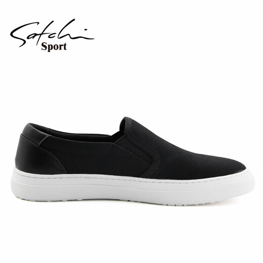 Shachi sports cloth shoes men's shoes casual shoes soft sole foot lazy shoes one foot breathable canvas shoes gray S0T182026C 40