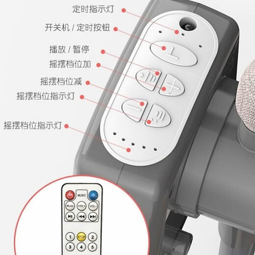 HAIZIJIA电动婴儿摇床婴儿床摇篮哄睡哄娃神器便携式可折叠可拼接宝宝摇床 灰色+床垫+蚊帐