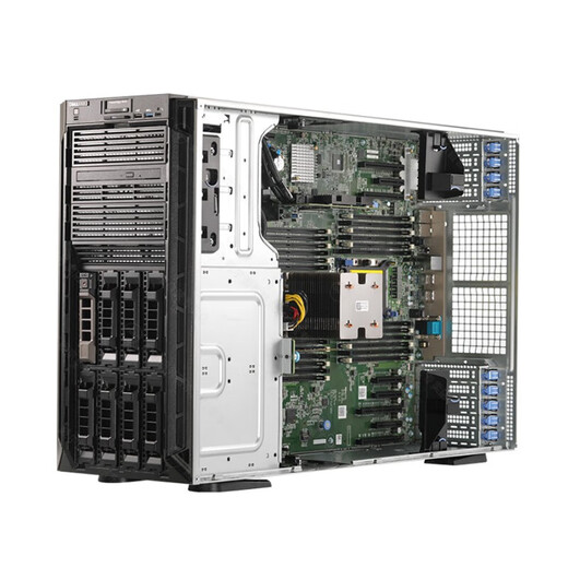 戴尔易安信 T640 塔式服务器主机丨AI人工智能丨深度学习丨高性能计算 至强银牌4110 128G 6*16T H755 单电