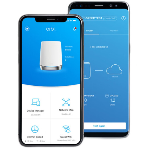 Netgear US RBK753 Netgear orbi752 Router WiFi6 Gigabit Mesh Distributed RBS750 Boxed Dreitanteil-RBK753