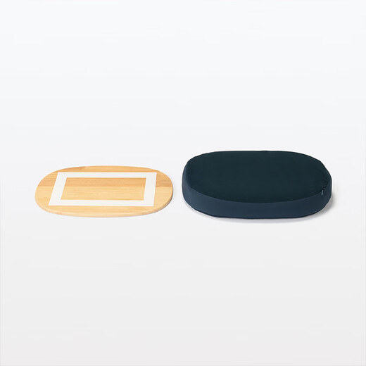MUJI cushioned table that can be used on the lap, lap table, bed computer table, cushion tablet table, new product, navy blue, length 470*width 315*height 100mm