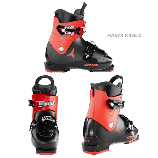 ATOMIC42 Ski 2425 New Atomic New Ski Shoes Children and Teenagers HAWX JR Double Ski Shoes 2425 REDSTER JR 60 Red 22-22.5
