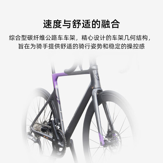 
Jiawo JAVA road bicycle hydraulic disc brake 7170 electronic speed barrel shaft carbon fiber bend handle racing VESUVIO bright titanium M (height: 170-180CM)
