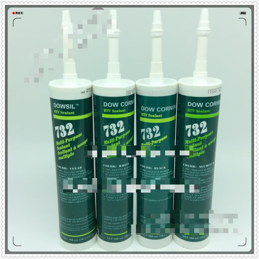 DOW 732/DOW CORNING 732 glass glue/sealant/aluminum color NSF food grade certified glue black (old packaging)