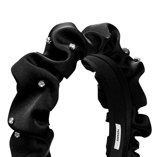 HEFANG Hefang Jewelry Starlight Hairband Fashionable Hairband Headband Light Luxurious and High-end Birthday Gift for Girlfriend Black