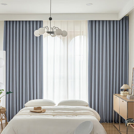 
Mercury home textile curtains, sunshade, living room and bedroom 5A grade antibacterial hook curtains 130 width 180 height cm 1 piece cream color