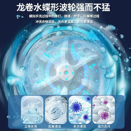 VCJ mini washing machine small household mother and baby semi-automatic pulsator underwear socks pulsator clean wash and remove all-in-one laundry shoes dual-purpose 4.5KG ordinary style single knob